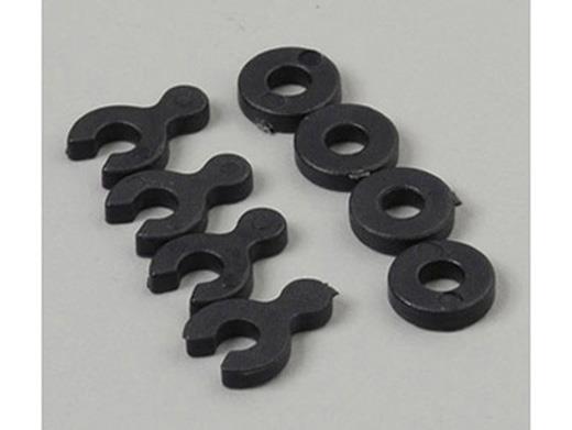 CASTER SPACERS (4) M/SHIMS (4) - TRAXXAS