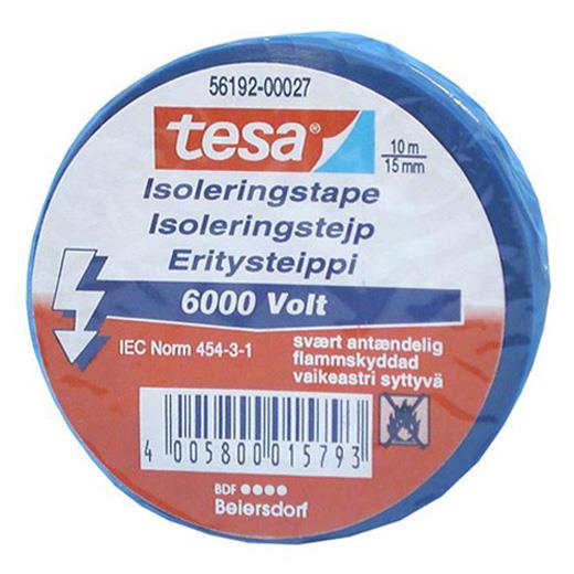 ISOLERINGSTAPE ELEKTRO 15MM X 10M BLÅ - TESA 53988