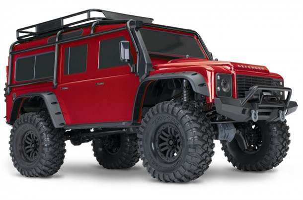 LAND ROVER DEFENDER SCALE & TRAIL 4WD RØD- TRAXXAS