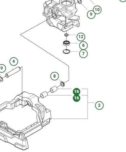 FORING BAKRAMME RIDER R200IX/419TSX/420TSX/418TSX-AWD