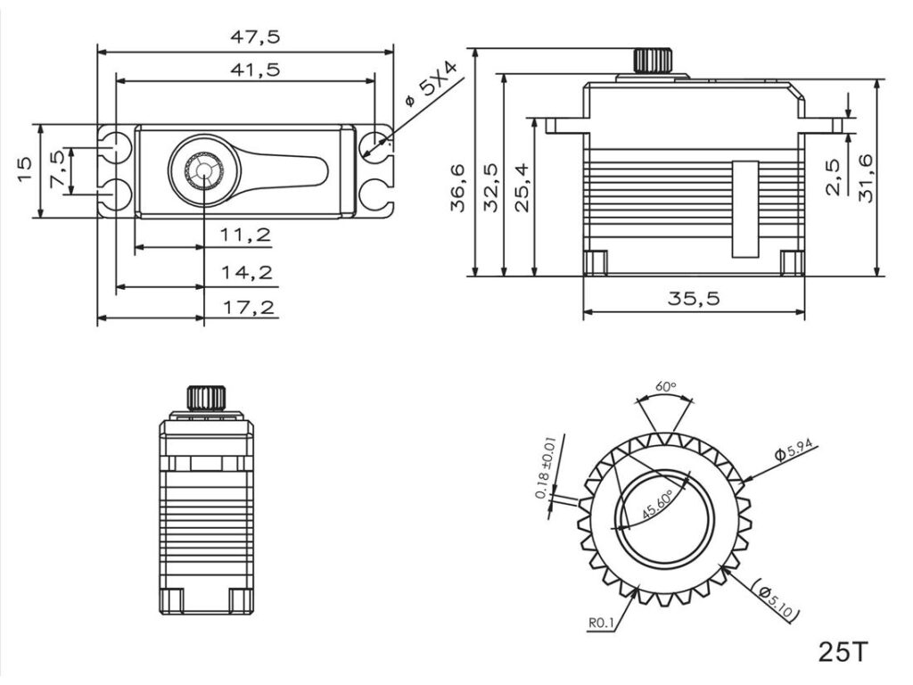 KST X15-1208MG SERVO