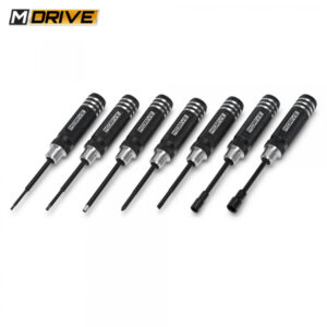 MINI TOOLS SET HEX AND NUT DRIVER + FLAT AND CROSS 7-PIECE M-DRIVE