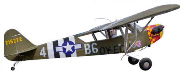 L-4 GRASSHOPPER 2.29M 20CC ARF - Bilde 3