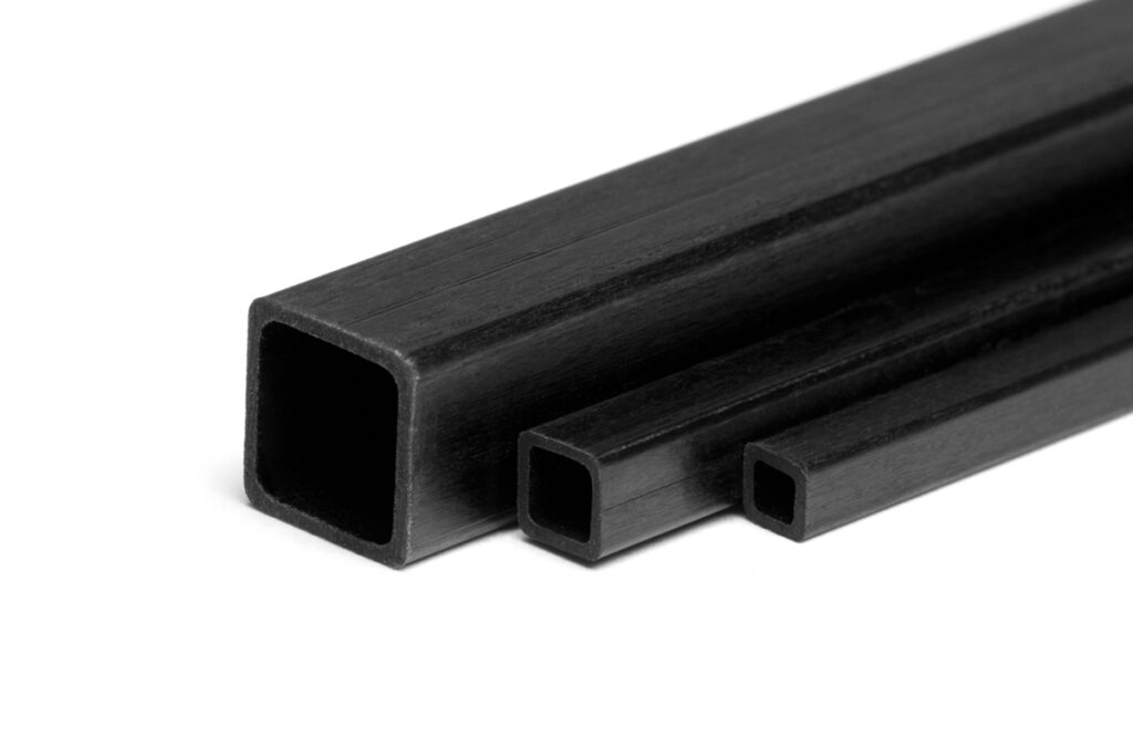 CARBON 4-KANTRØR  8X8X1000MM INNV. 7X7MM