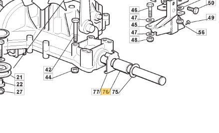 SPACER/FORING CASTLE G./STIGA  25160023/0 125160023/0