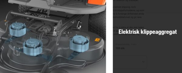 HUSQVARNA R200IX AWD BAT. RIDER INKL.AGREG. 94CM OG LADER - Bilde 4