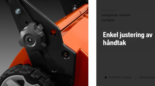 HUSQVARNA LC347V 47CM PLAST.CHASS KOMBIKLIPPER - Bilde 3