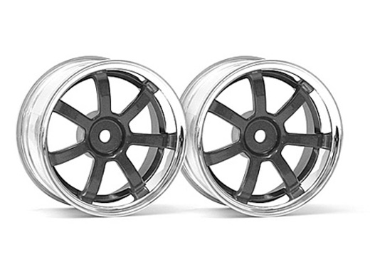 RAYS GRAM LIGHTS 57S-PRO CHROME/BLACK 6MM. OFFSET