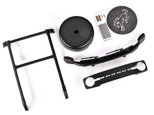 ROOF RACK/SPARE TIRE COVER FOR 9711 TRX-4M - TRAXXAS