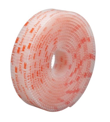 3M DUAL LOCK KRAFTIG BORRELÅS "BLANK" 25MM 1,25M