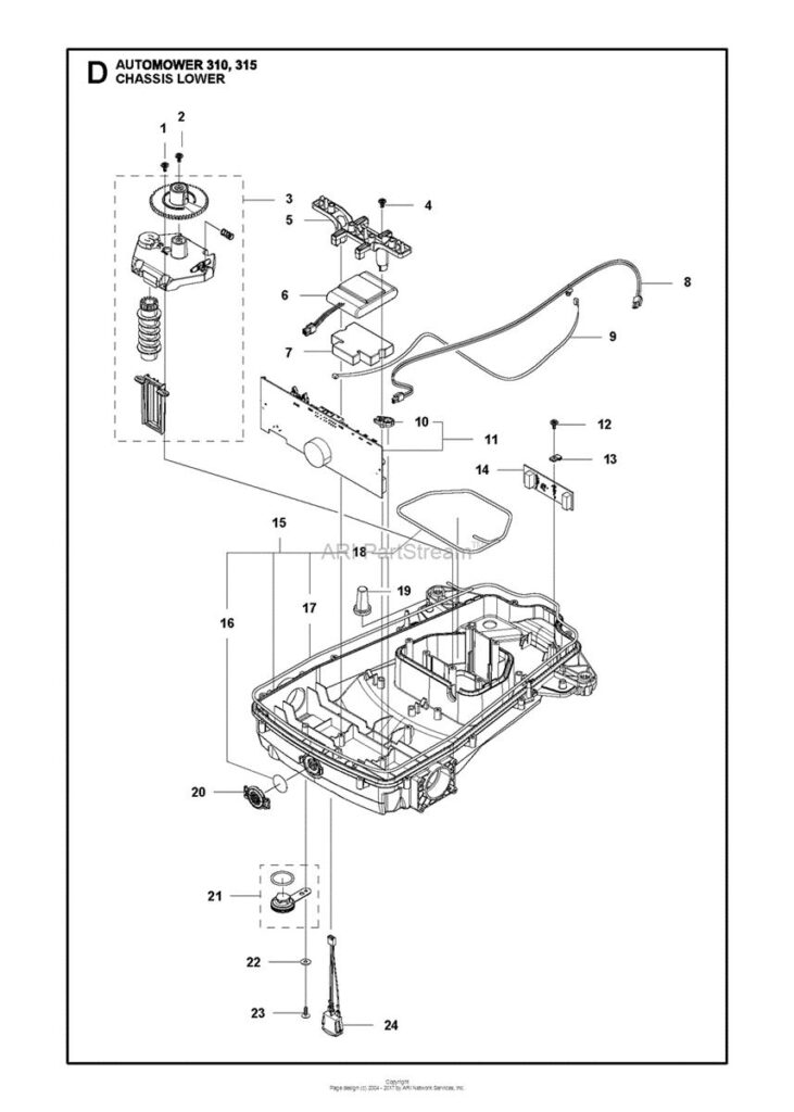 FORING FRONT HQ AUTOMOWER 300 SERIE