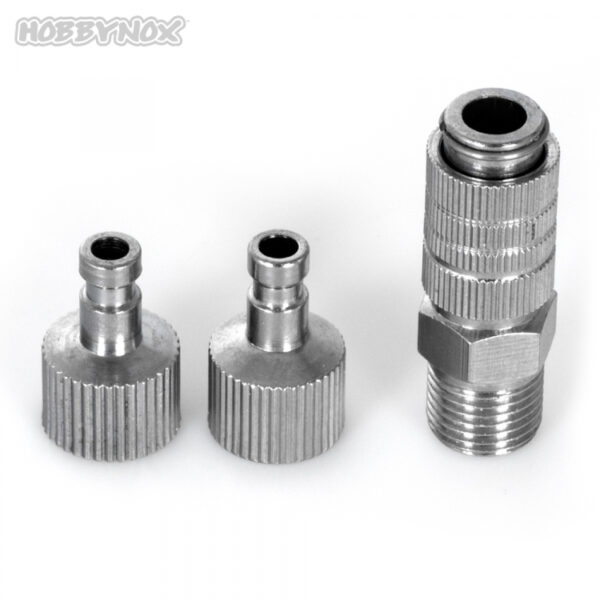 AIRBRUSH QUICK COUPLER G1/8 W/2 MALE PARTS - Bilde 2
