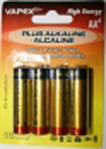 BATTERI ALKALISKE LR6/AA 4PK - VAPEX