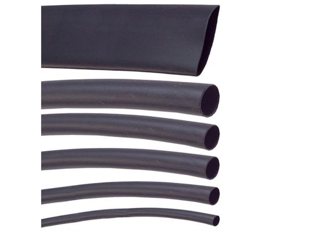 KRYMPESTRØMPE 2MM - SORT 0.5M