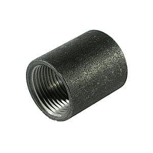 MUFFE 2 1/2" SORT - pris/stk