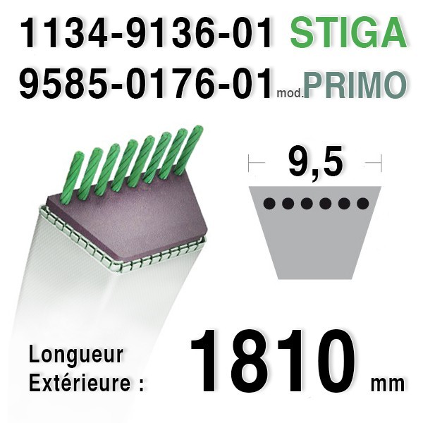 REIM TIL KLIPPEAGGR.STIGA PRIMO CAST.GARD. X1 1134-9136-01