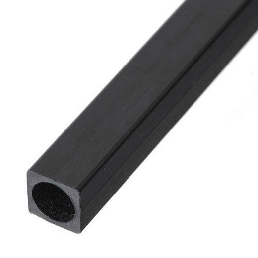 CARBON RØR 4-KANT 1,7x1,7x1x1000MM