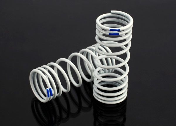 SHOCK SPRING FRONT BLUE - TRAXXAS