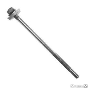 SELVBORENDE SKRUE 5,5/6,3x155 RUSTFRI A2 BORKAP.12MM