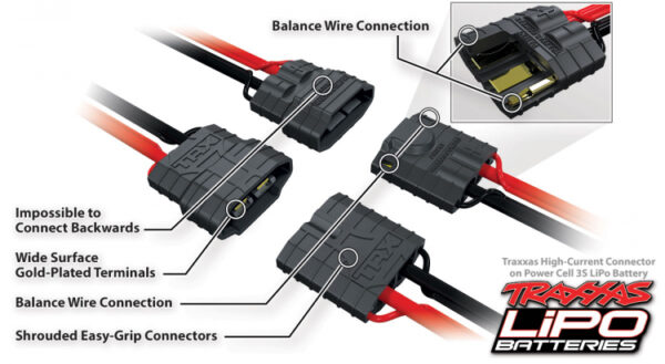 TRAXXAS EZ-PEAK DUAL 8Ah LADER + 2 x 3S-5000mAh-11,1V BATT - Bilde 9