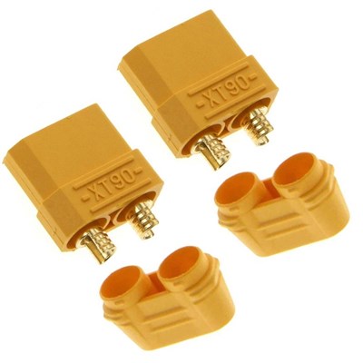 XT90 HUNN/BATTERISIDE 2PK.