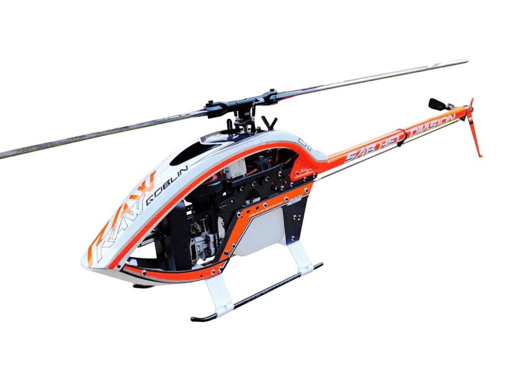 GOBLIN RAW NITRO WHITE/ORANGE KIT W/BLADES