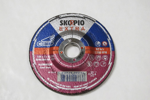SLIPESKIVE ALUM. 125 X 7,0 X 22 - METALYNX 411637 NR-11 - Bilde 1