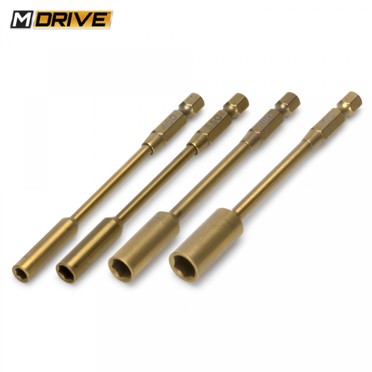 POWER TOOL BITS SET MUTTER 4,5.5,7 & 8mm
