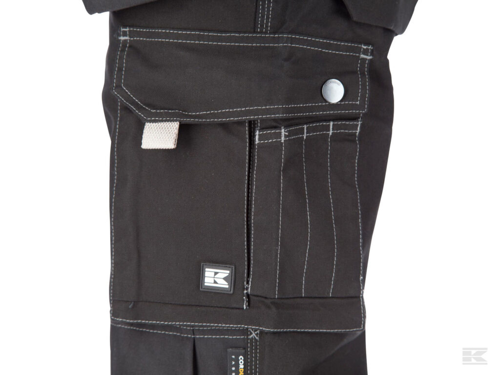 BUKSE HÅNDVERK STRETCH SORT M  livv.82-92cm