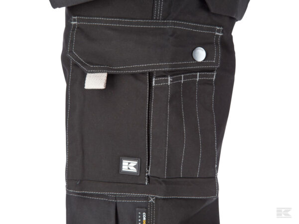 BUKSE HÅNDVERK STRETCH SORT M  livv.82-92cm - Bilde 4