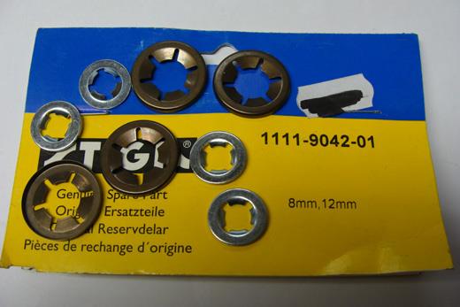 LÅSESKIVE SETT STIGA 8 OG 12MM