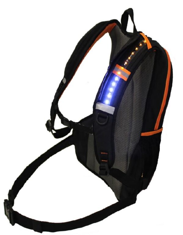 RYGGSEKK FIREFLY 10L VANNAVV. M/LED LYS FORAN,SIDE OG BAK - Bilde 3