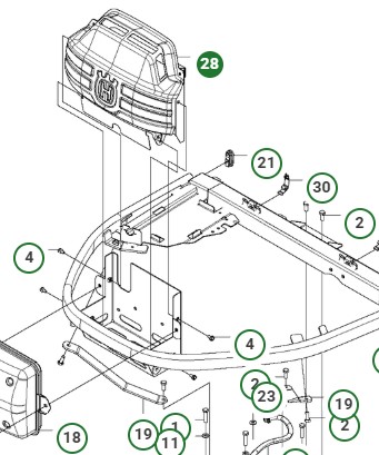 BAKDEKSEL VARMEBESKYTTER RIDER R418/419/420-TSX AWD