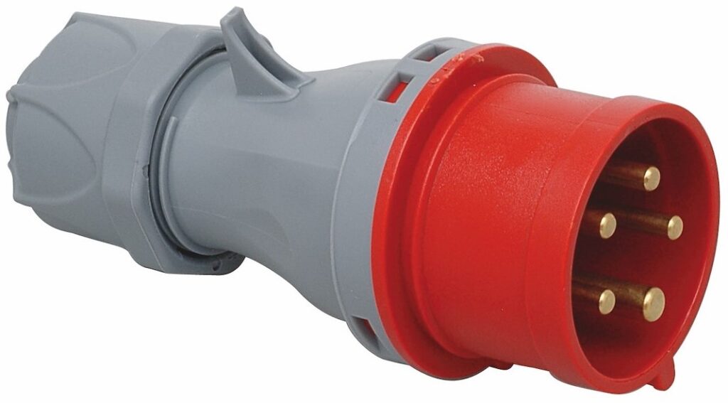 STØPSEL 32A, 3P+N+J, 400V, IP44