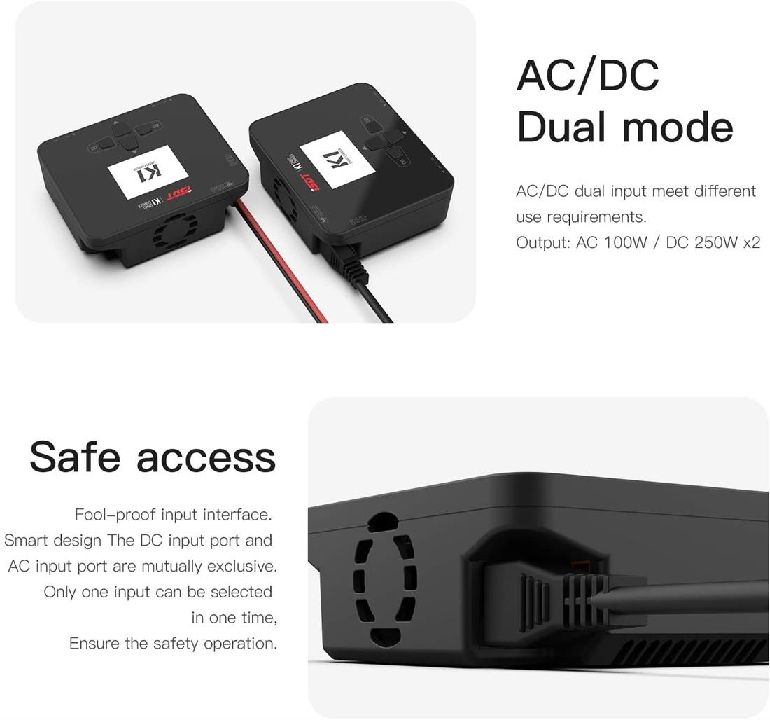 ISDT K1 12/220V 6S 10A SMART CHARGER - Bilde 4