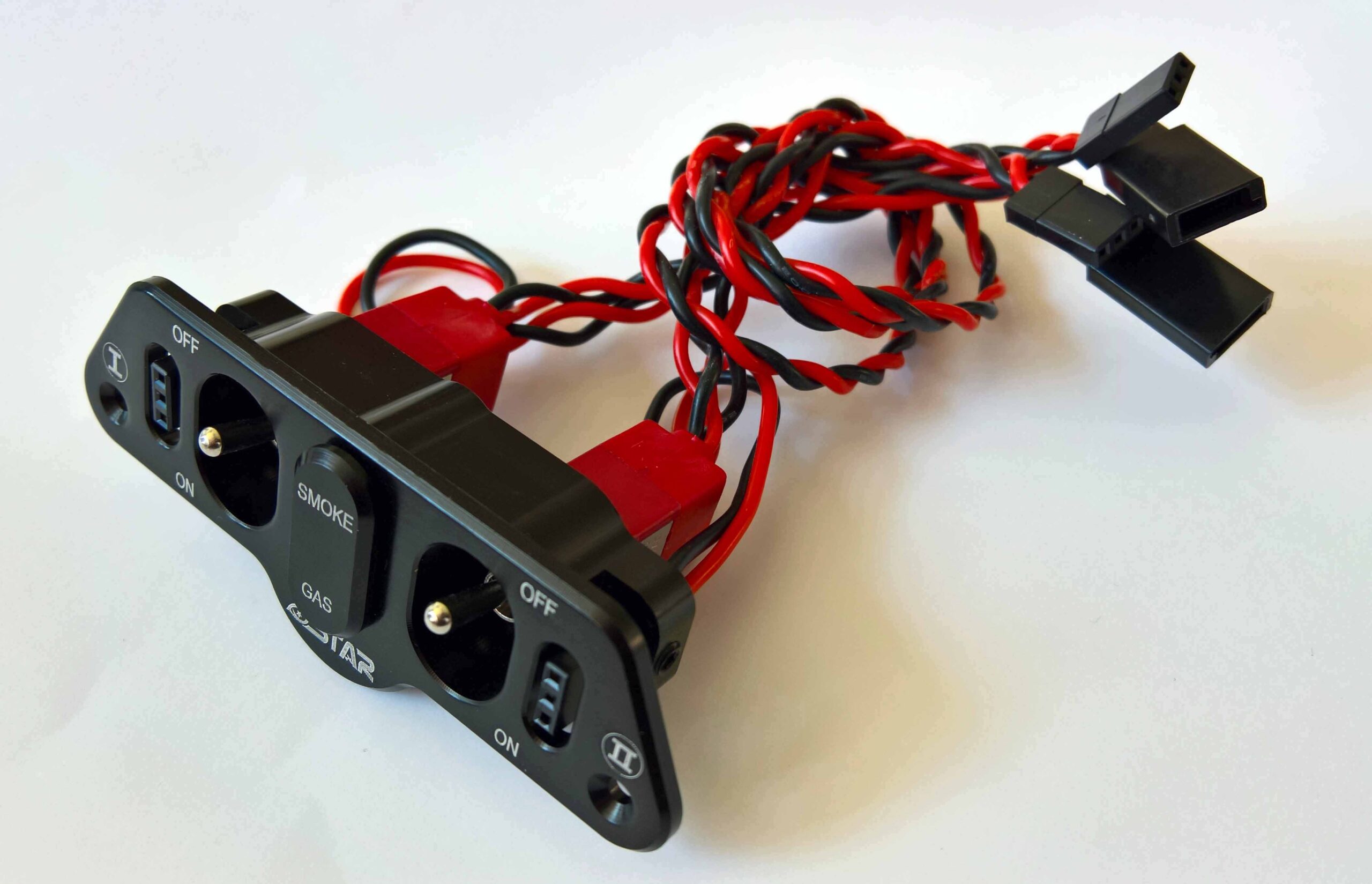 TWIN POWER SWITCH M / FUEL/SMOKE DOT (BLACK) 6STAR - Bilde 5