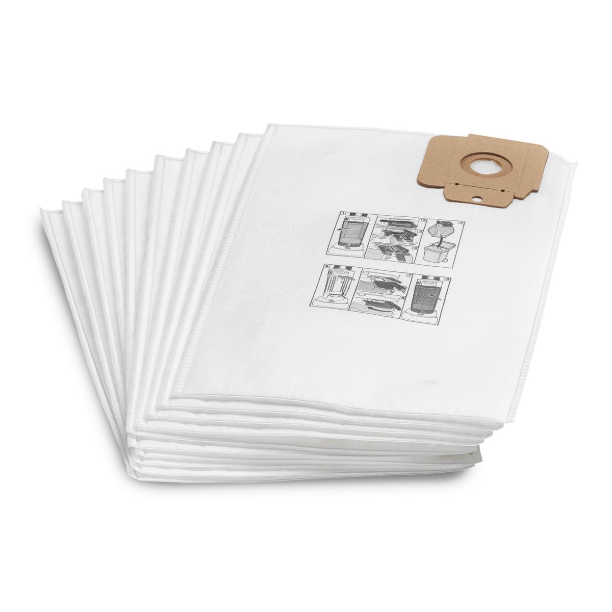STØVSUGERPOSE 10 PK. CV 30/1, CV 38/1, CV 38/2, CV 48/2 KÄRCHER - Bilde 1