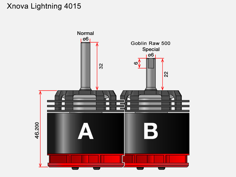 XNOVA LIGHTNING 4015-800 SHAFT B