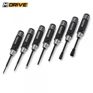 MINI TOOLS SET HEX AND NUT DRIVER + FLAT AND CROSS 7-PIECE M-DRIVE