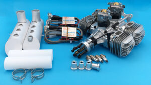 v02_5AF9C0C381CCA88F22548E3F0339FE28-1.jpg DLE 120CC B4 BENSINMOTOR MED POTTE OG TENNING