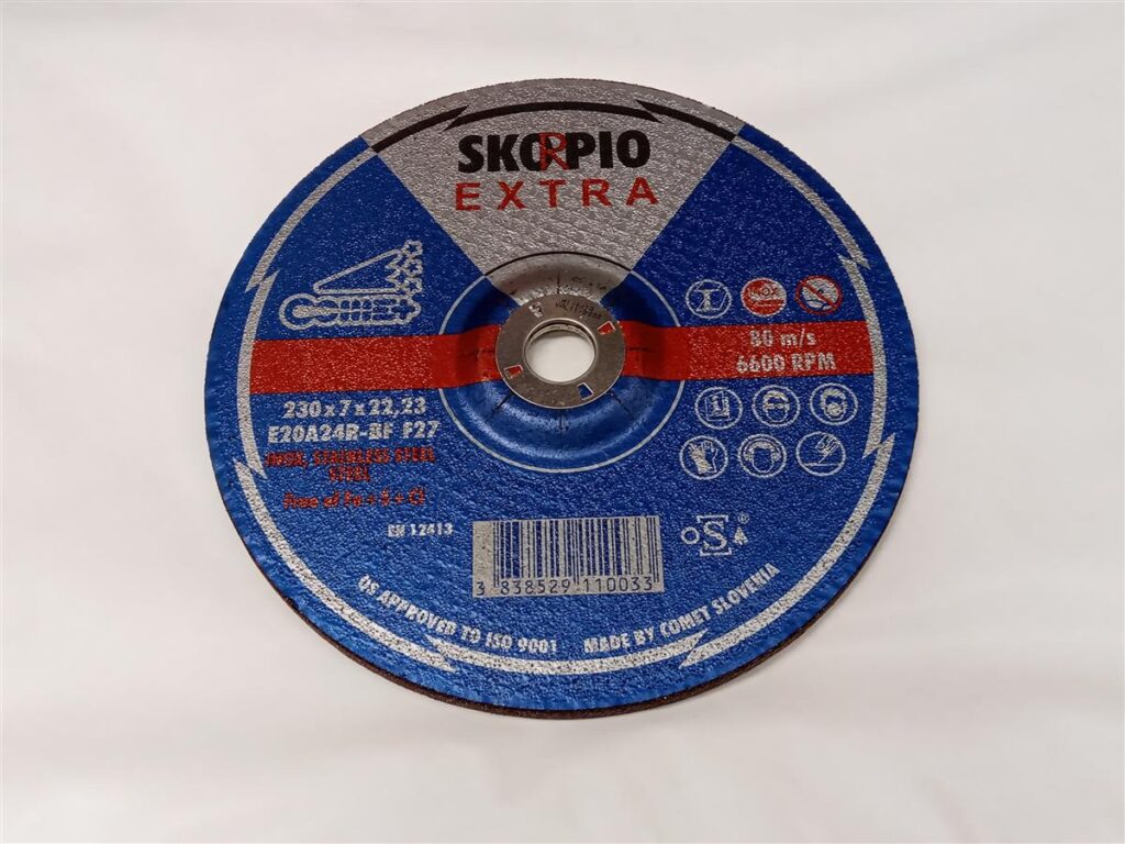 SLIPESKIVE STÅL/RF 230 X 7,0 X 22 - SKORPIO EXTRA NR-13