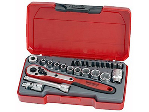 PIPENØKKELSETT 1/4 T1424 - TENG TOOLS