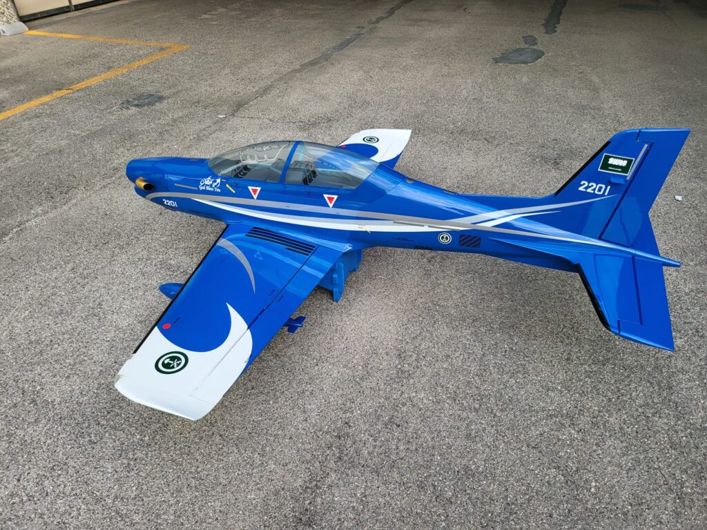 SEBART PILATUS PC-21 XL V2 BLUE W/LANDING GEAR