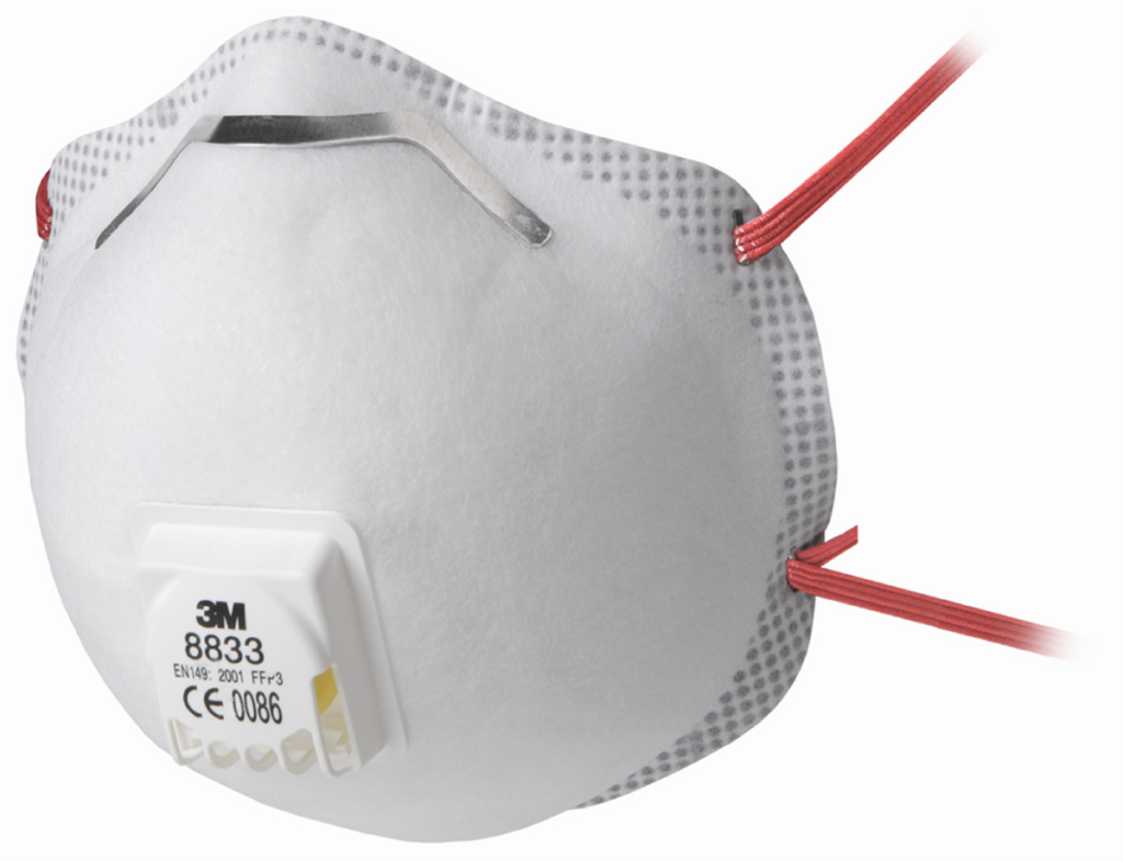 STØVMASKE 8833 FFP3V - 3M