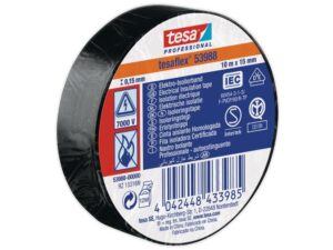 ISOLERINGSTAPE / ELTAPE 53988 SVART 15MMX10M - TESA
