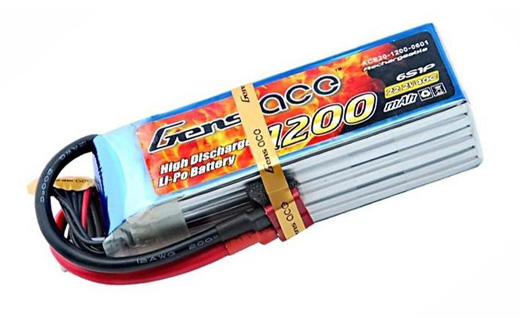GENS ACE 6S-1200-40C-DEANS PLUGG