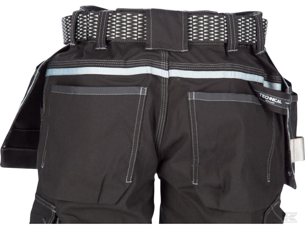 BUKSE HÅNDVERK STRETCH SORT L   livv.88-98cm