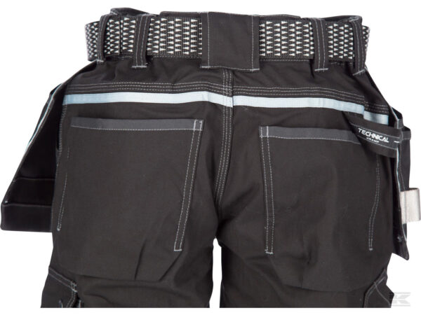 BUKSE HÅNDVERK STRETCH SORT M  livv.82-92cm - Bilde 3