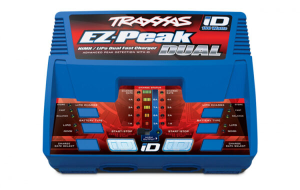 TRAXXAS EZ-PEAK DUAL 8Ah LADER + 2 x 3S-5000mAh-11,1V BATT - Bilde 2