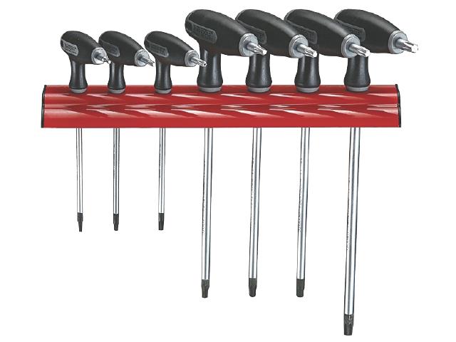 TORXNØKKEL TX/TPX SETT M/VEGGFESTE - TENG TOOLS WRTX07